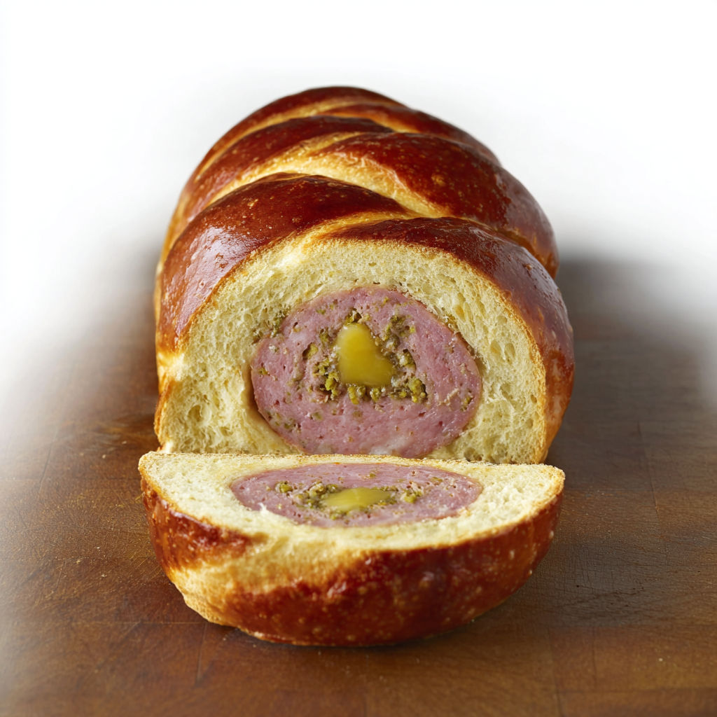 Apéro ou plat à partager : le saucisson brioché simple et convivial.