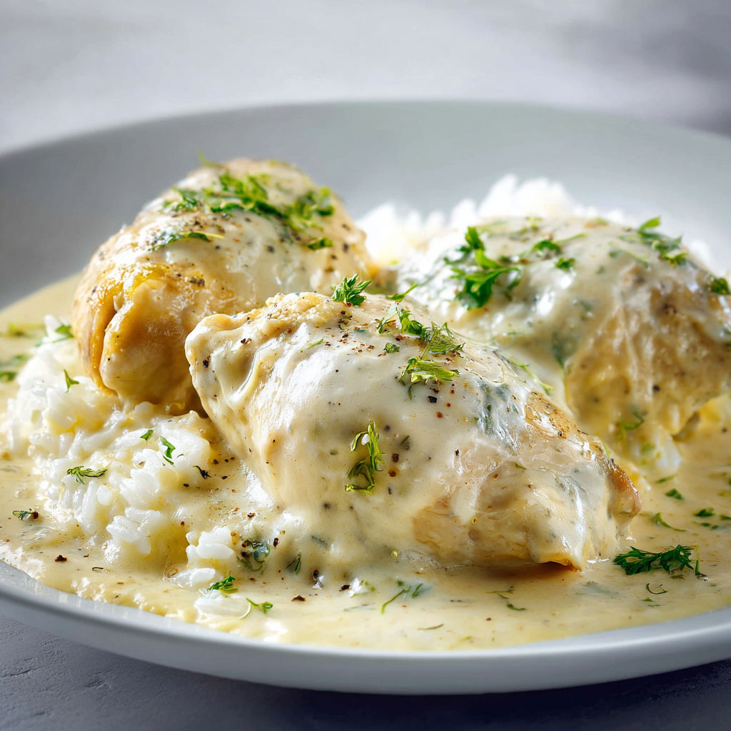 Poule au Riz Style Bistrot, Sauce Veloutée et Saveurs d’autrefois
