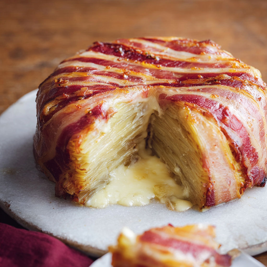Délicieux Gâteau Savoyard Pommes de Terre & Reblochon.