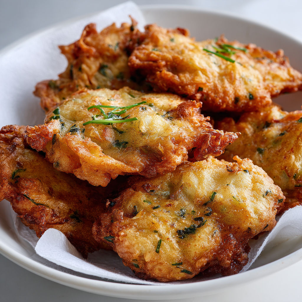 Une assiette de beignets de morue maison, dorés et parfumés.