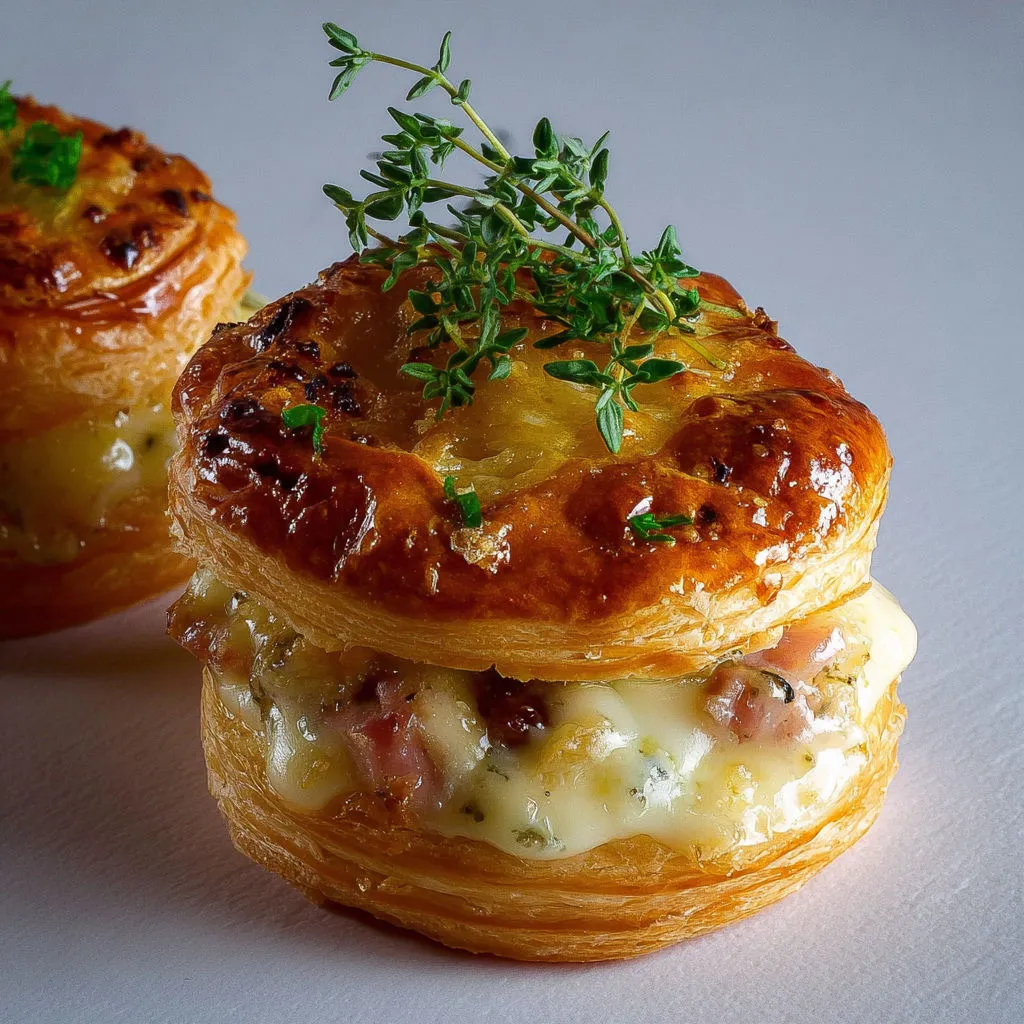 Vol-au-vent savoyard au Reblochon : un plaisir fondant et convivial.