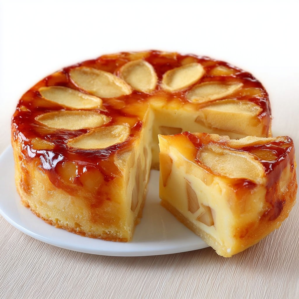 Flan pommes & yaourt, petit plaisir léger qui plaît à tout le monde.
