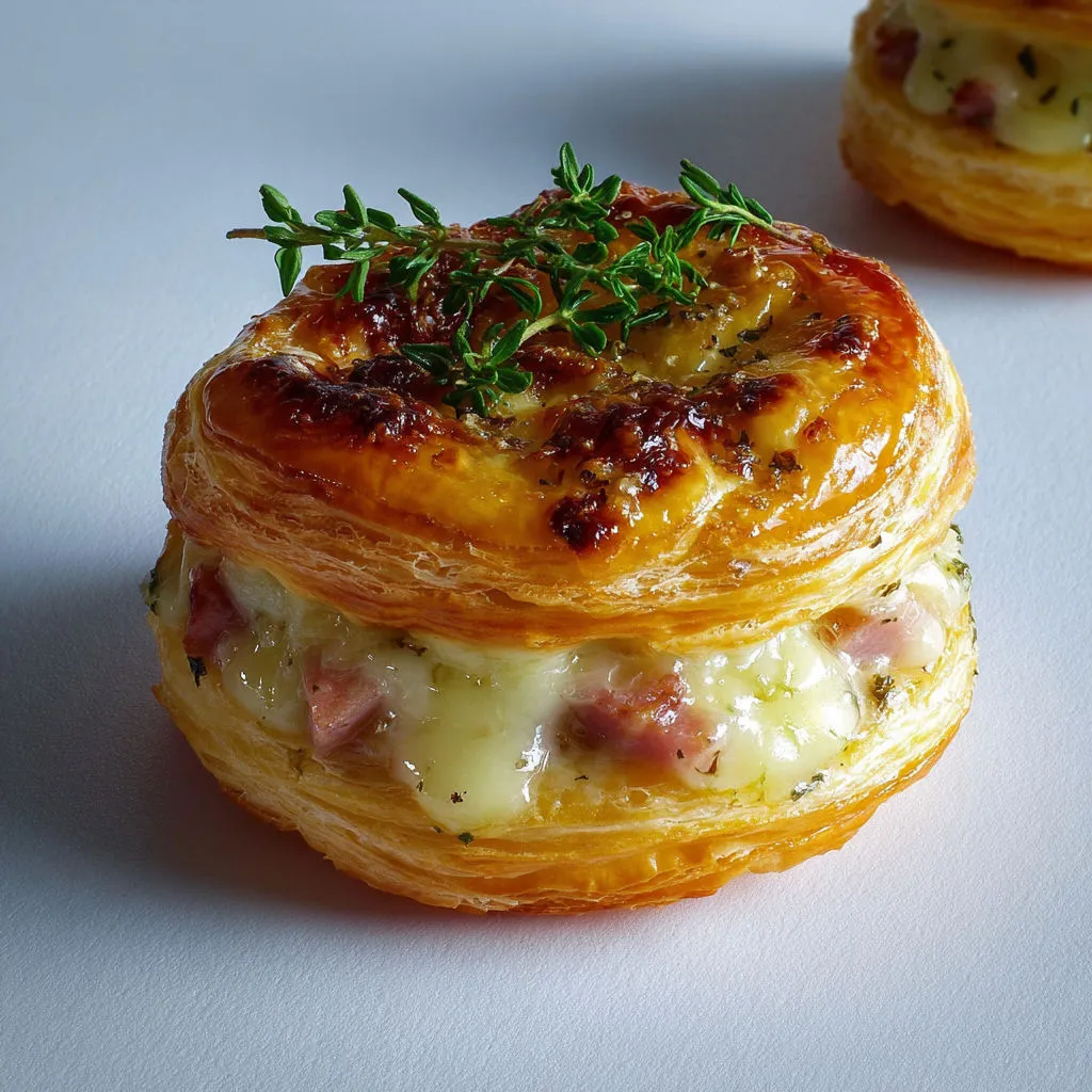 Feuilletés savoyards au Reblochon : ultra crémeux, bien dorés, réconfort total.