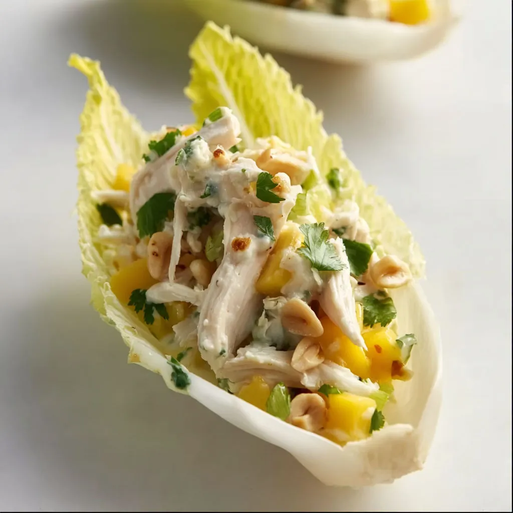 Apéro tout frais : endives garnies façon exotique et croquante.