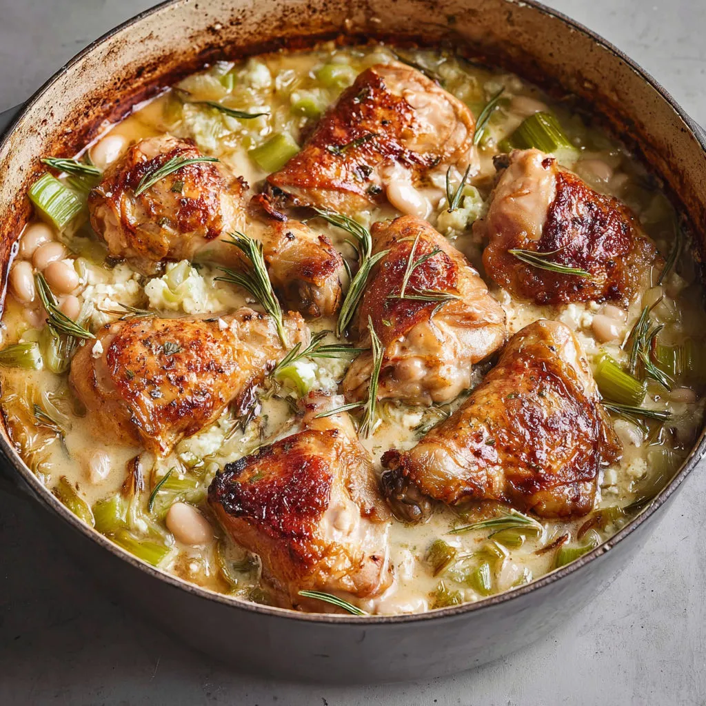 Un délicieux poulet doré avec légumes et herbes fraîches pour un vrai régal.