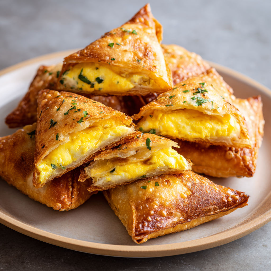 Bricks gourmandes farcies œufs kiri tout doux.