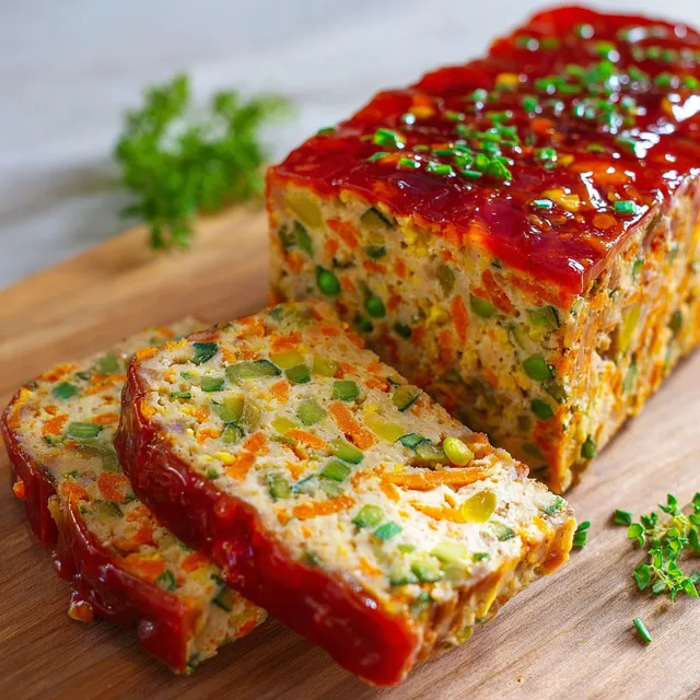 Une terrine printanière fraîche et colorée prête à être dégustée.