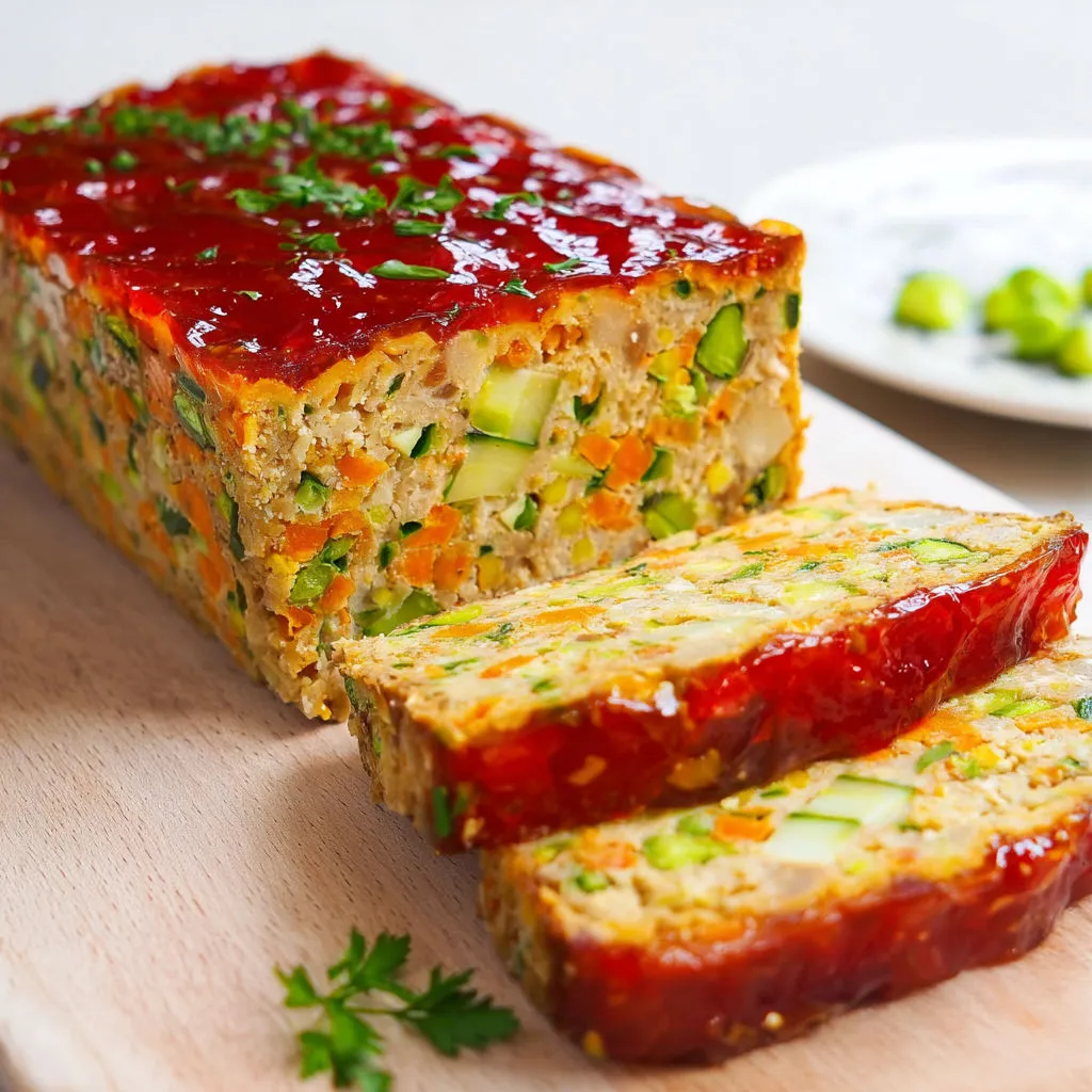 Terrine de légumes du printemps ultra fraîche et colorée.