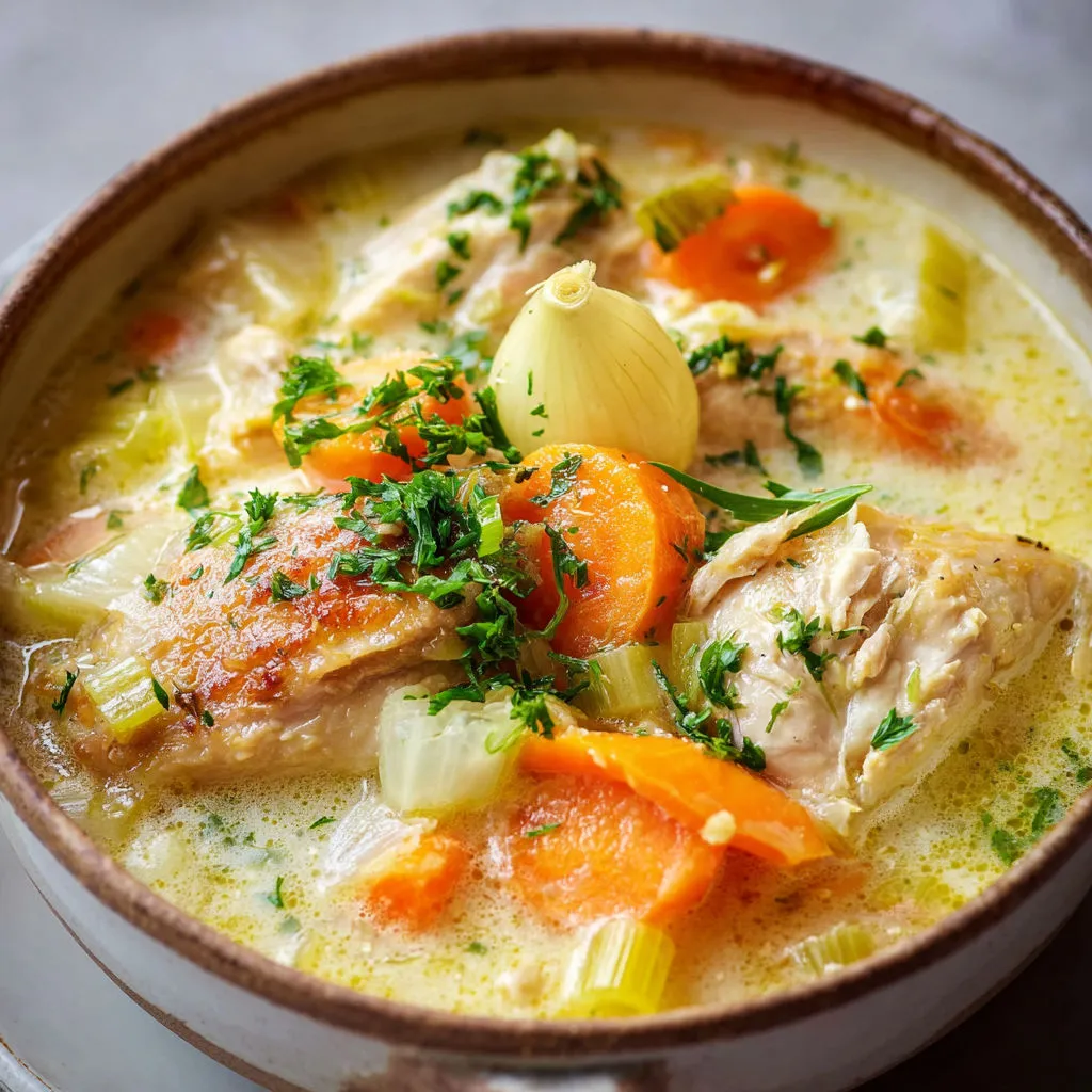 Waterzoi de Poulet Onctueux avec Légumes Bien Fondants.