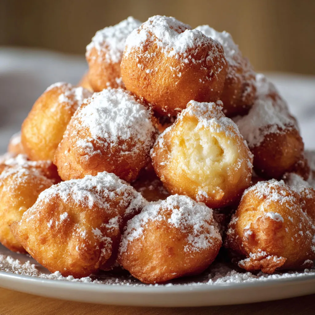 Petits beignets dorés et croustillants façon suisse.