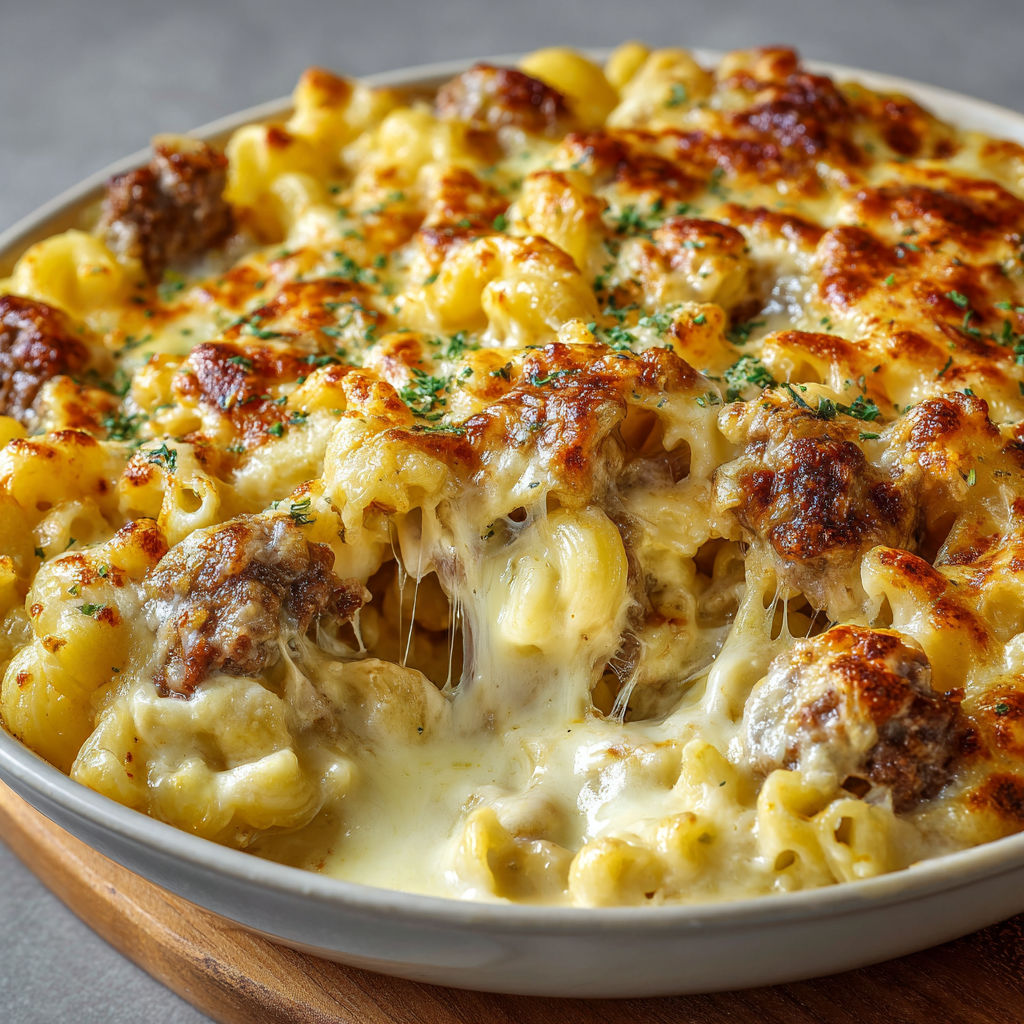 Plat de coquillettes fondantes à la raclette tout simple.