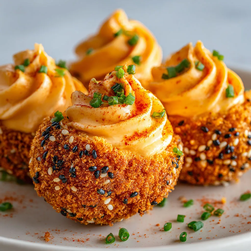 Bouchées mimosa extra croustillantes au chorizo, tout en saveurs et textures.