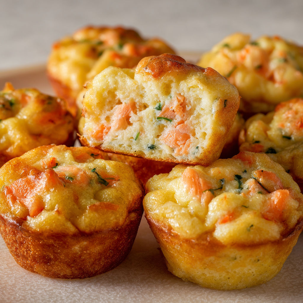 Petits cakes moelleux au saumon fumé et Boursin, top pour l’apéro.
