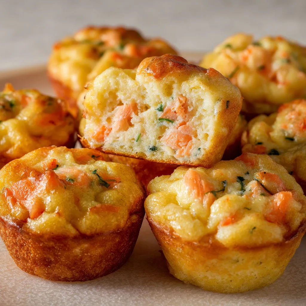 Petits cakes moelleux au saumon fumé et Boursin, top pour l’apéro.