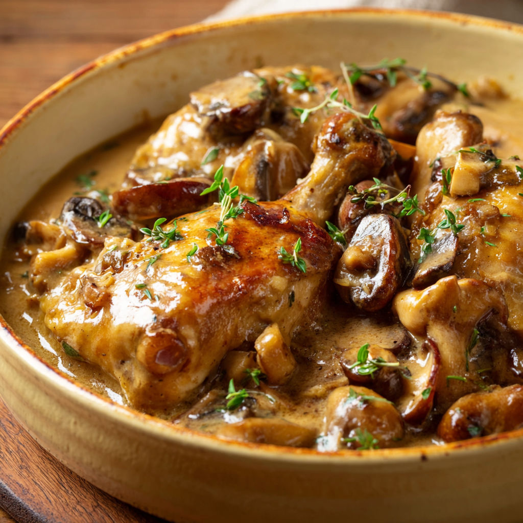 Des cailles aux champignons sauvages, plat raffiné et gourmand.