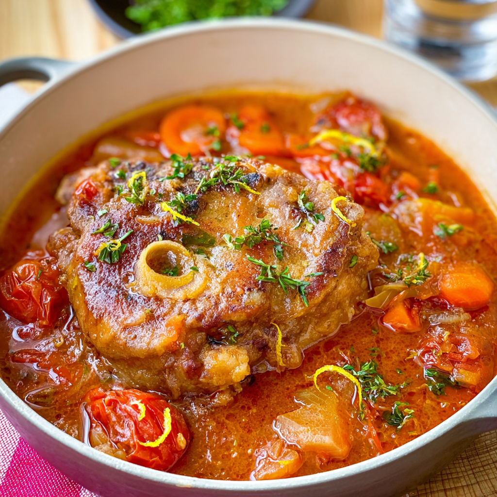 Plat mijoté de dinde tendre avec légumes savoureux.