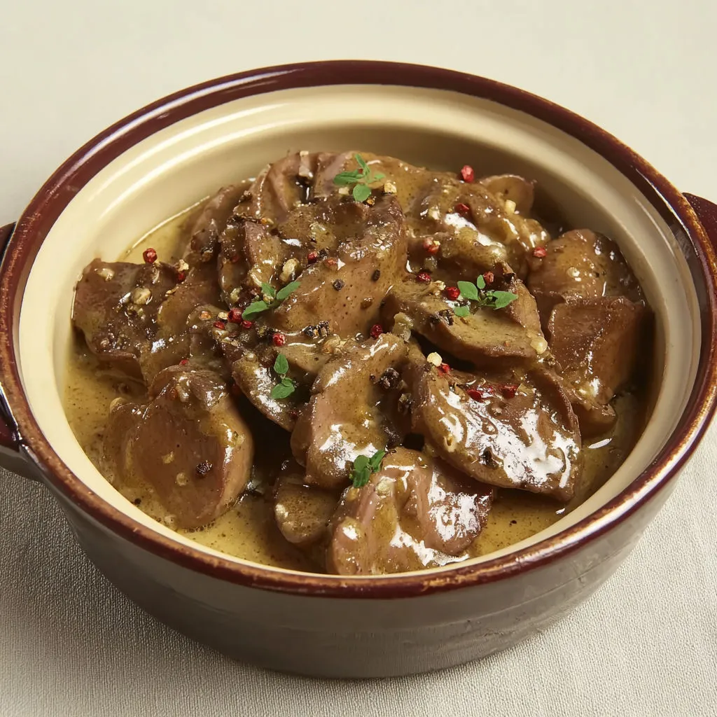 Rognons de veau à la moutarde tout crémeux façon bistrot.