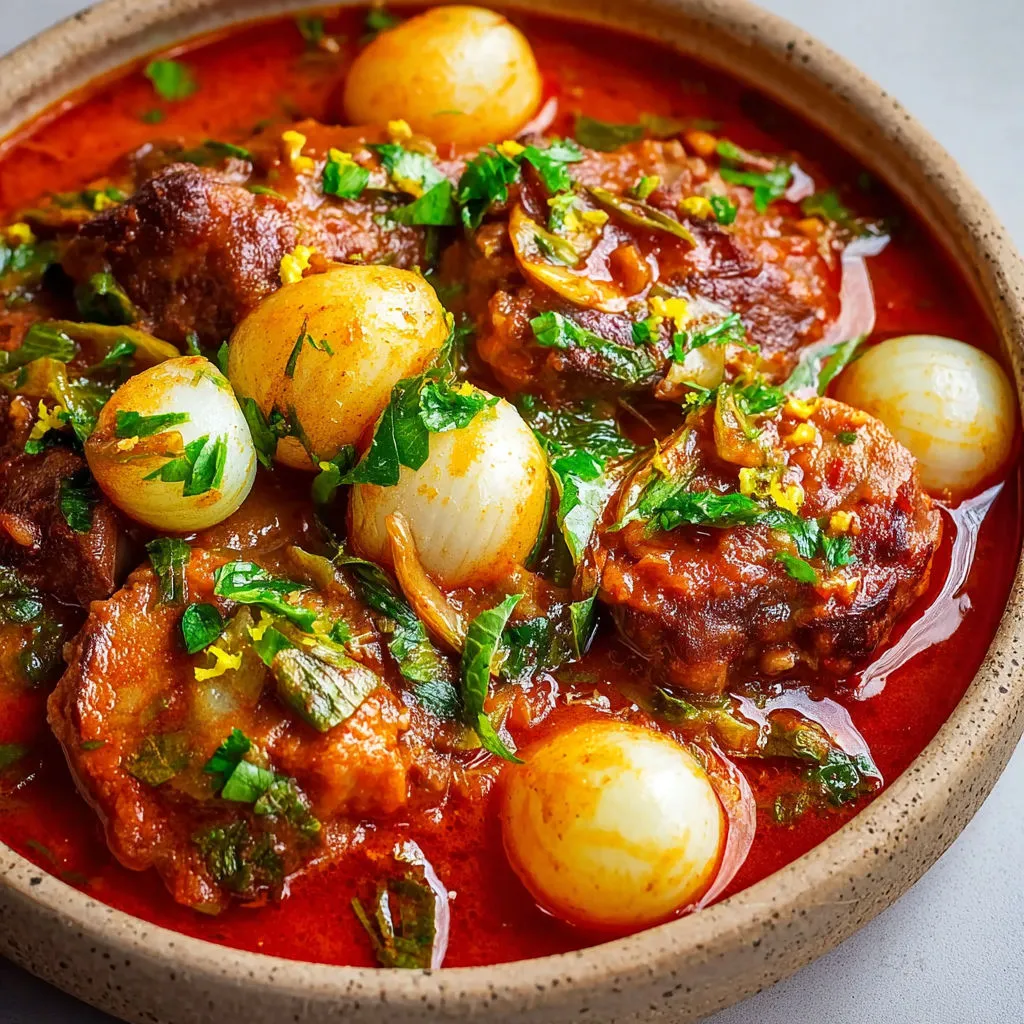 Agneau fondant au citron et cumin, plat longuement mijoté pour un effet waouh.