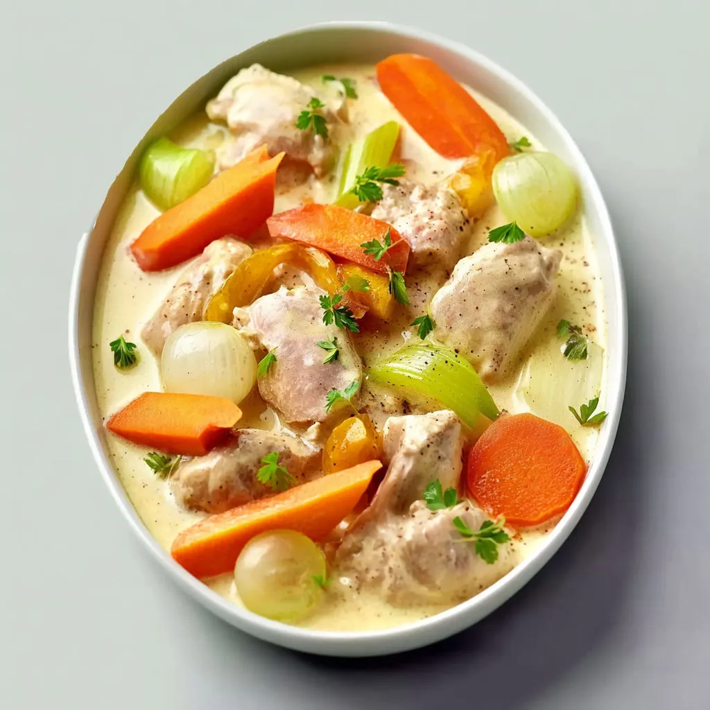 Veau sauce vanille, revisite élégante du classique avec sa sauce onctueuse et parfumée.