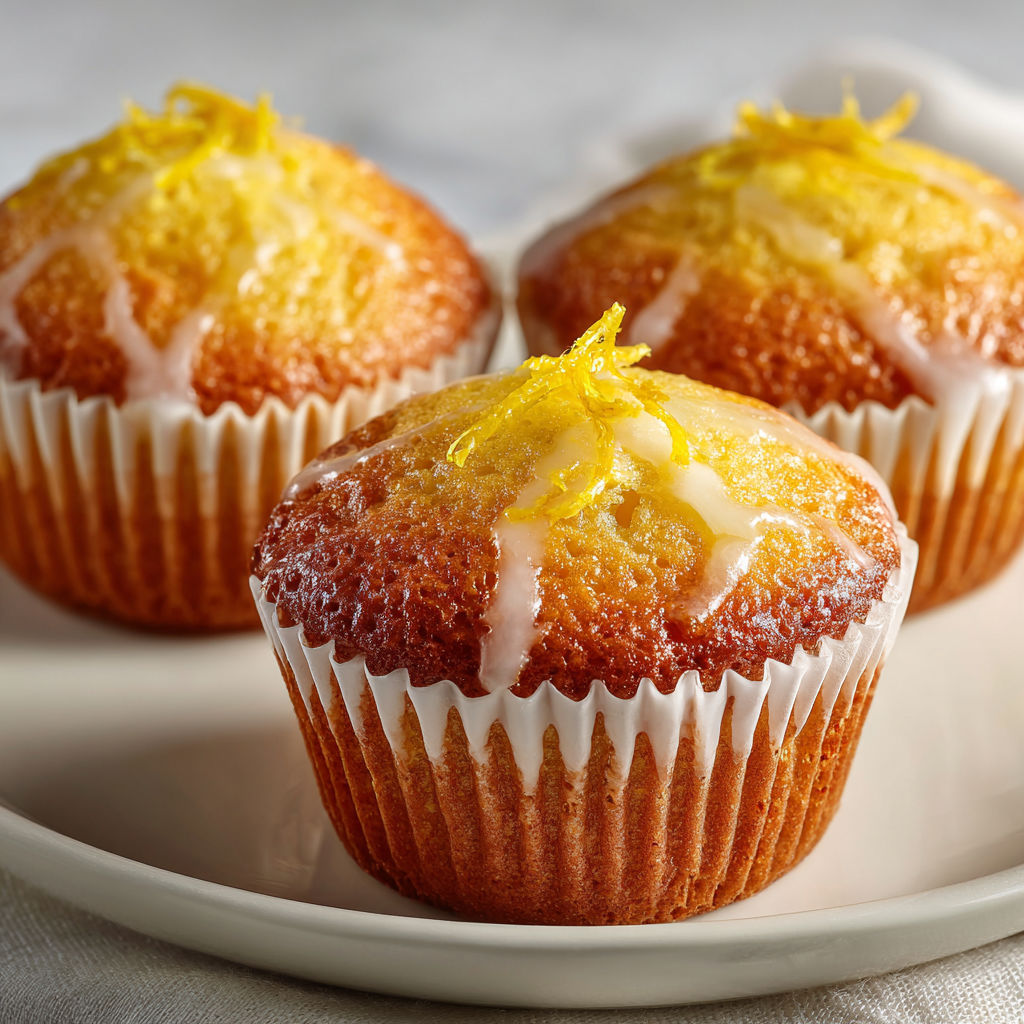 Petits gâteaux au citron moelleux cœur coulant, acidulés et super gourmands.