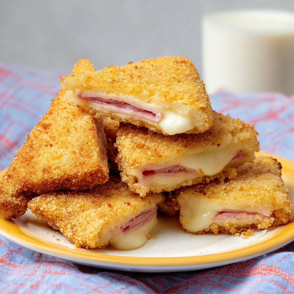 Délice italien frit avec du fromage et une garniture conviviale ultra savoureuse.