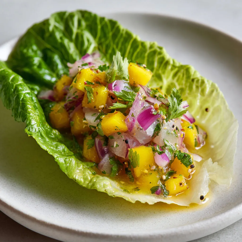 Entrée légère et fruitée, poisson cru twisté au citron vert, oignon rouge et coriandre.