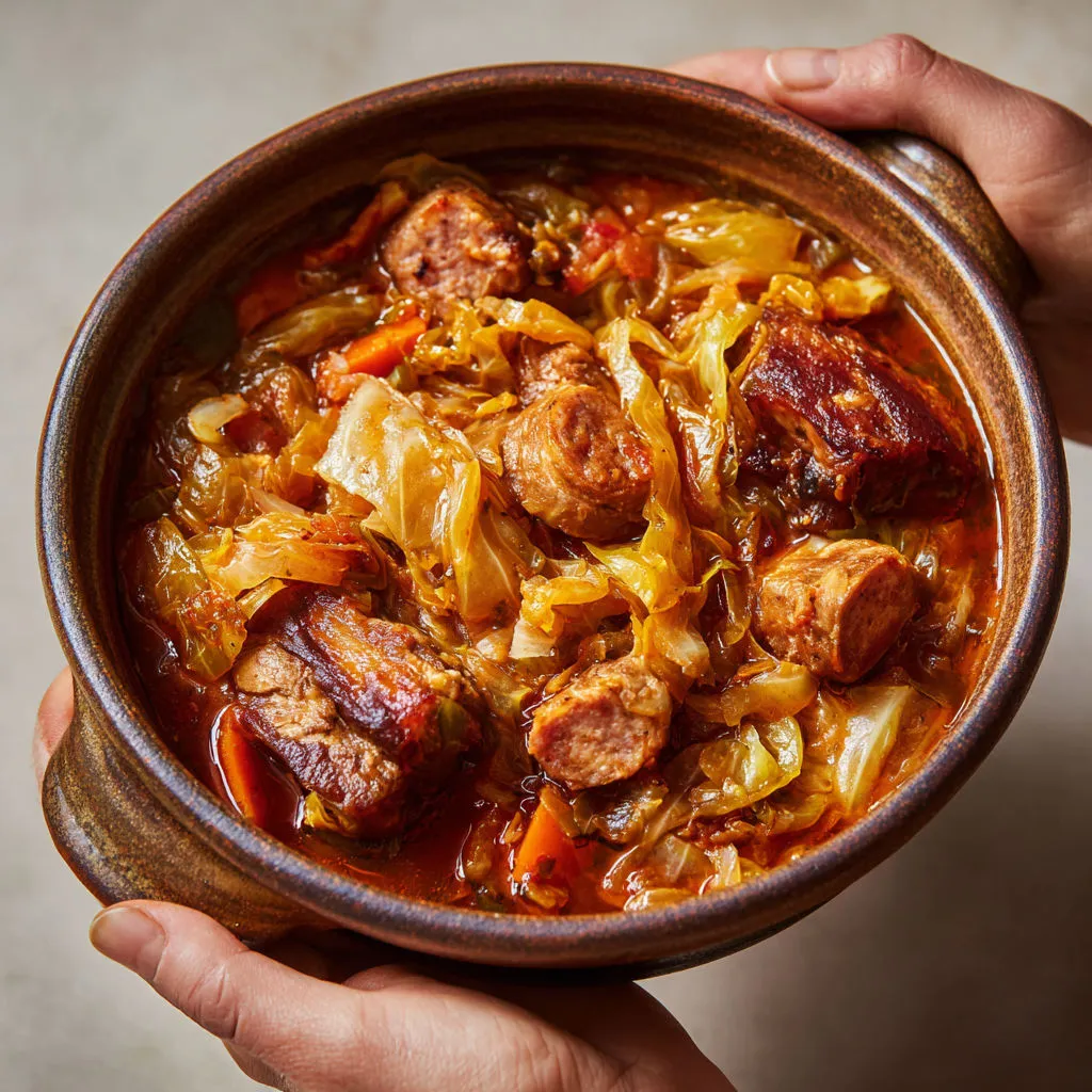 Un vrai plat réconfortant, tout en porc et chou comme on aime, spécialité milanaise.
