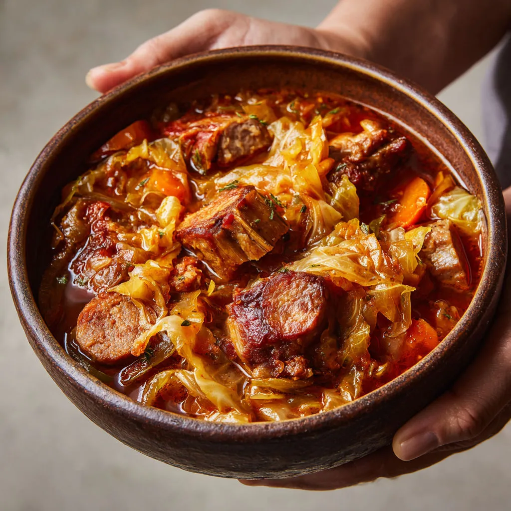 Un vrai plat réconfortant, tout en porc et chou comme on aime, spécialité milanaise.