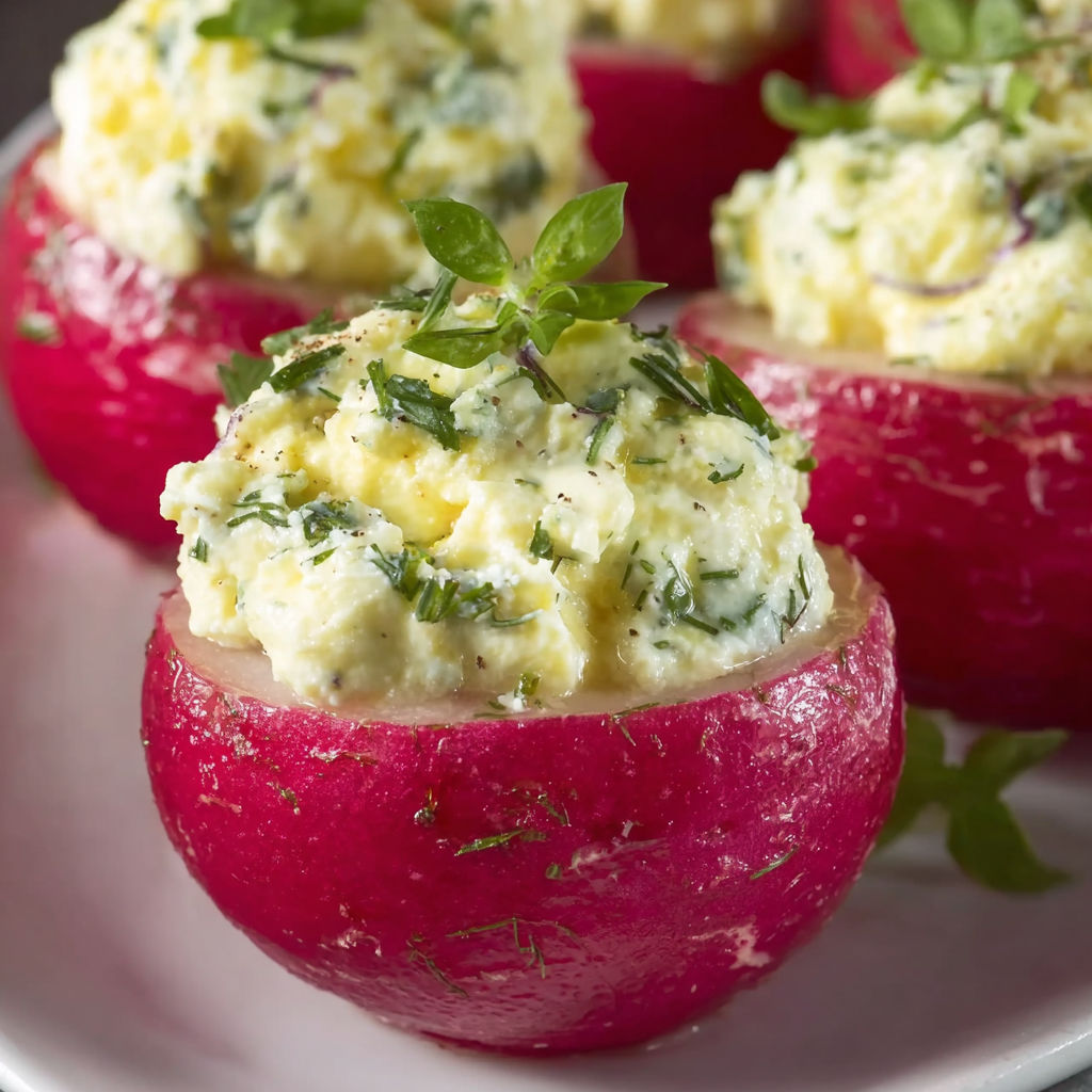 Ces radis farcis ultra frais sont parfaits pour l’apéro !