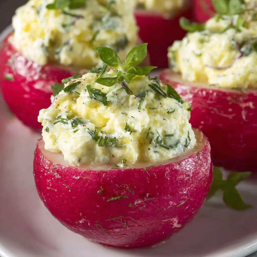 Ces radis farcis ultra frais sont parfaits pour l’apéro !