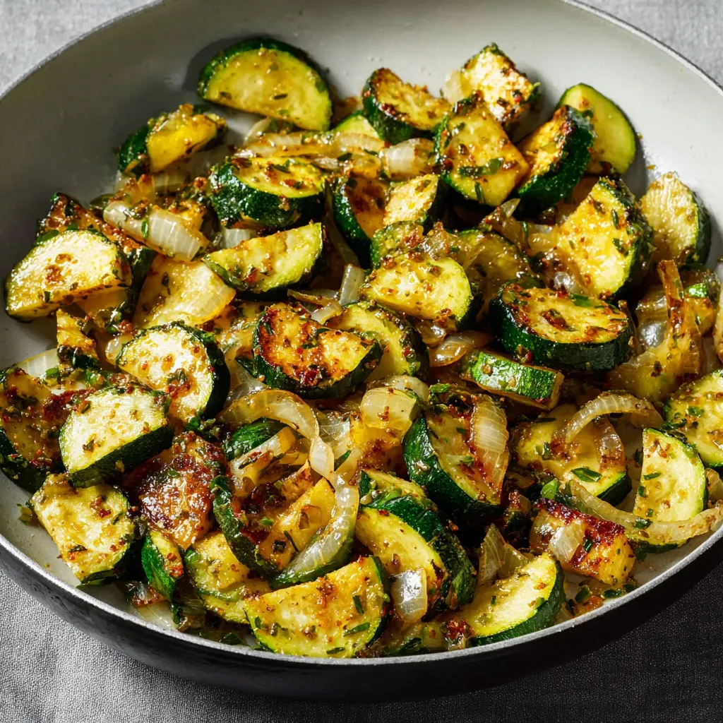 Courgettes et légumes prêts à sauter à la poêle.