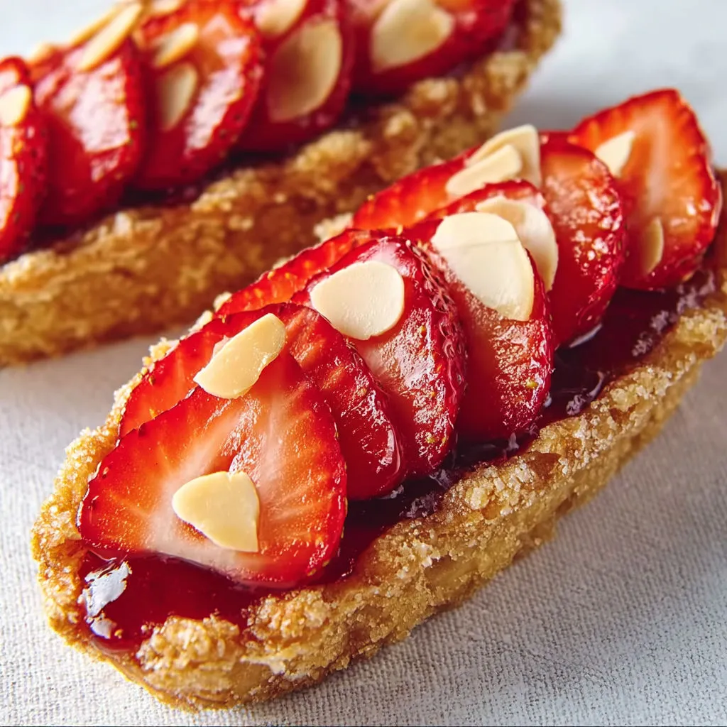 Barquettes croustillantes aux fraises, une douceur estivale pleine de saveurs.