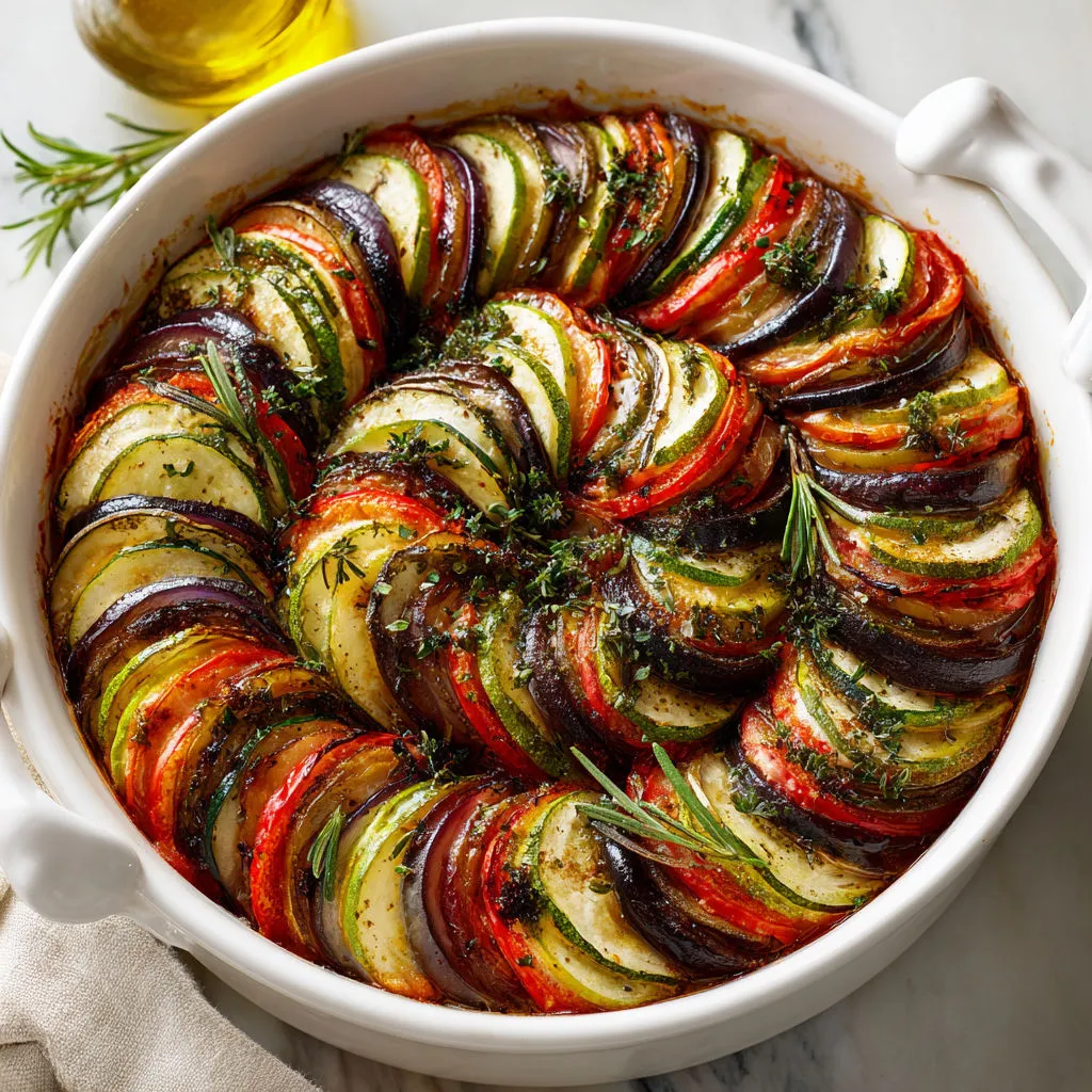 Un plat méditerranéen facile et rempli de couleurs, à base de légumes.