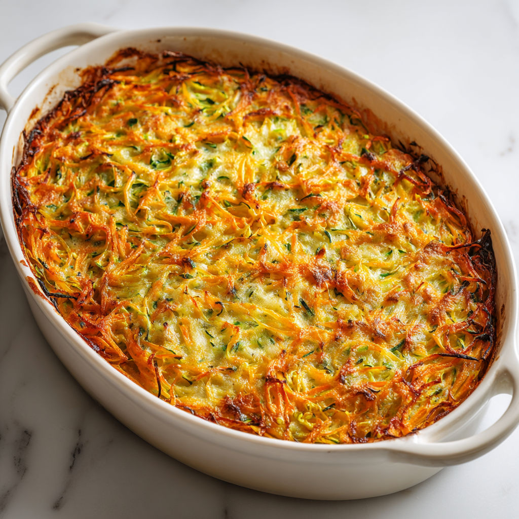 Plat comfort avec carottes courgettes, épices douces et oignons fondus.