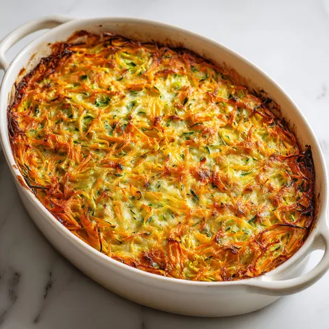 Plat comfort avec carottes courgettes, épices douces et oignons fondus.