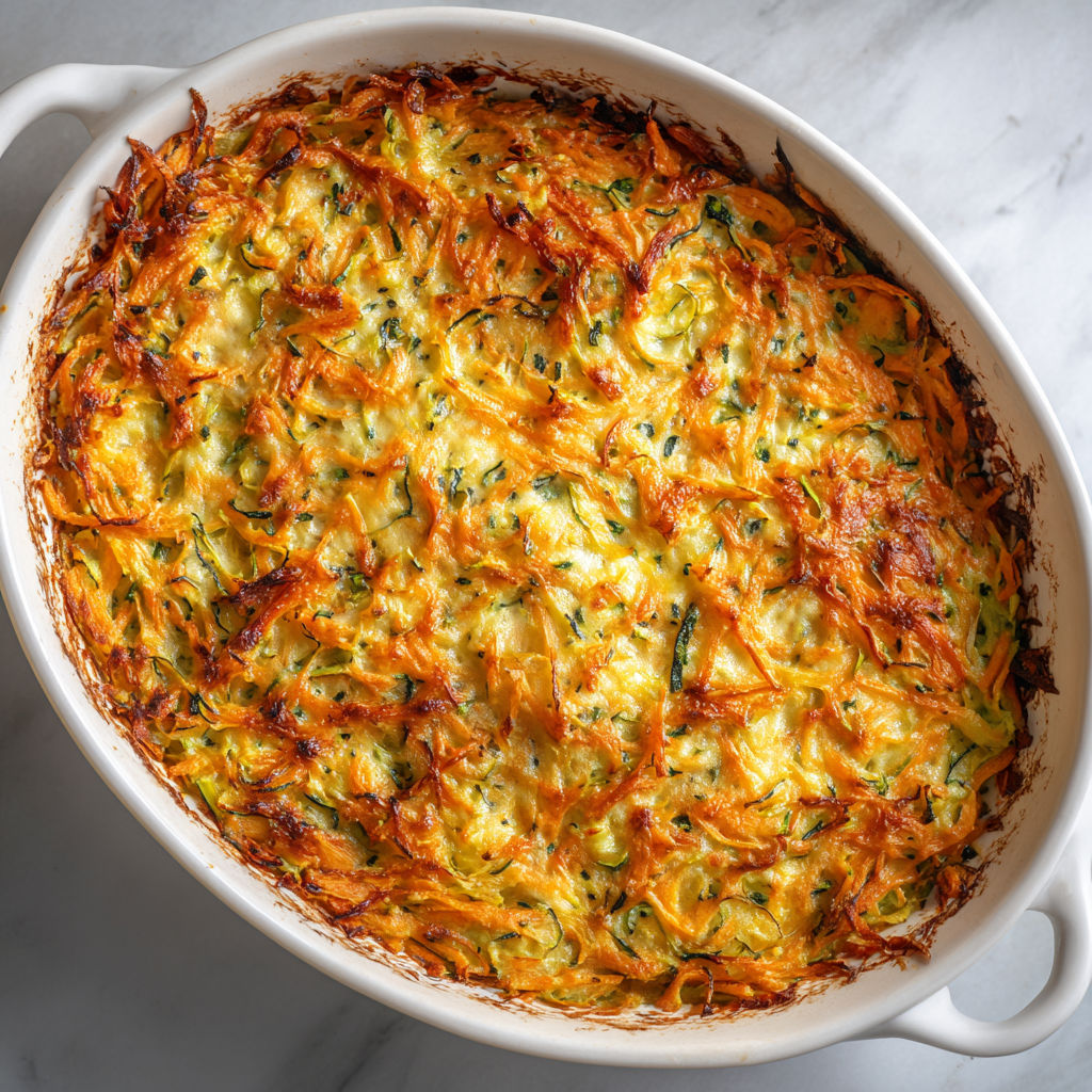 Gratin râpé légumes au paprika cumin, léger et plein de goût.