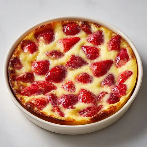 Un fondant gourmand avec des fraises