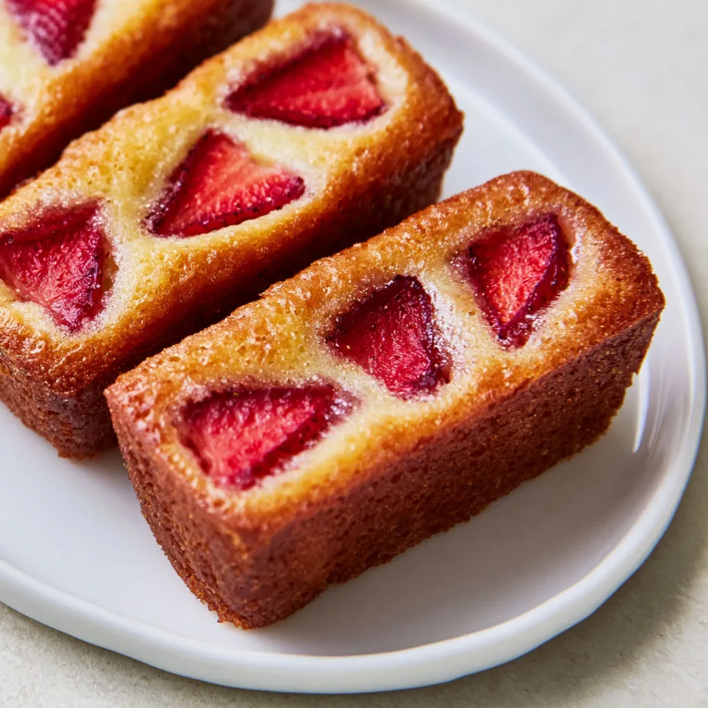 Petits Financiers aux Fraises ultra tendres à l’amande.