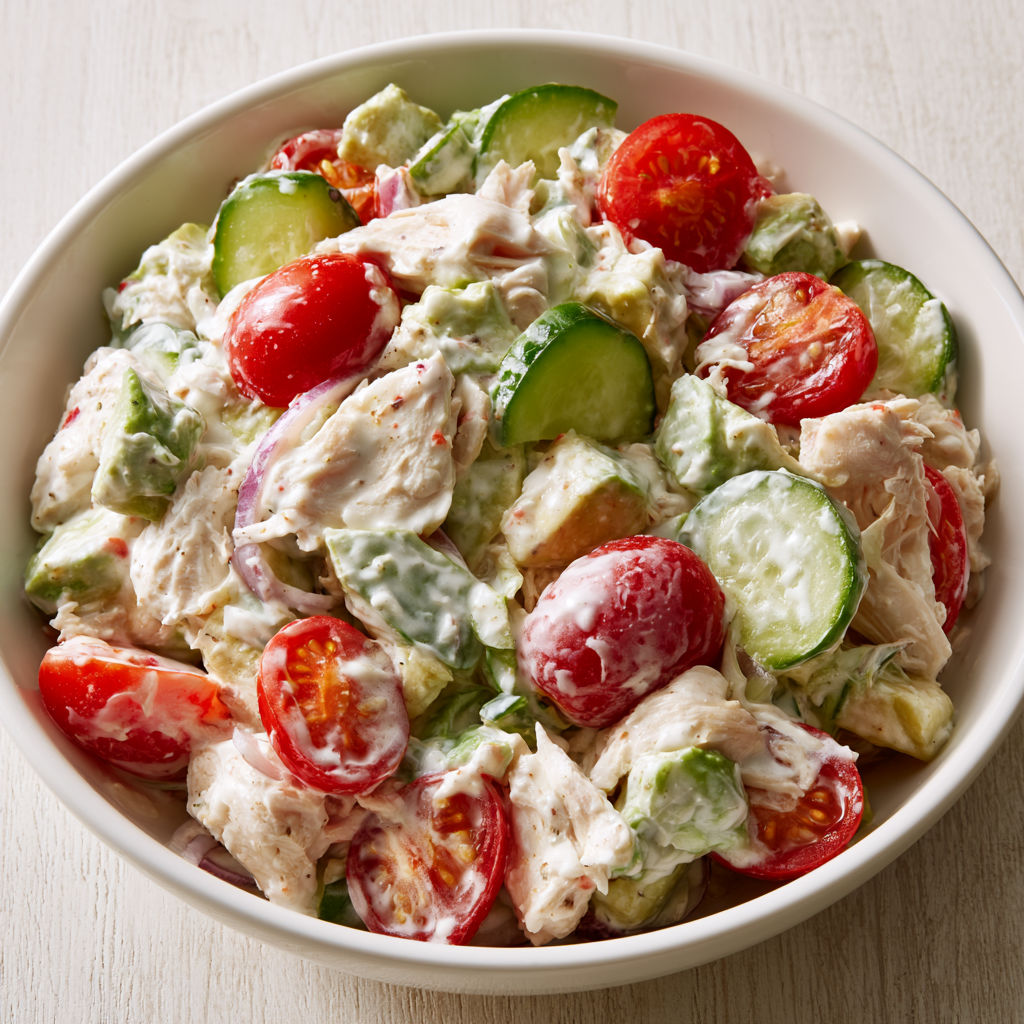 Fraîcheur Poulet Avocat et Concombre, tout léger et gourmand.