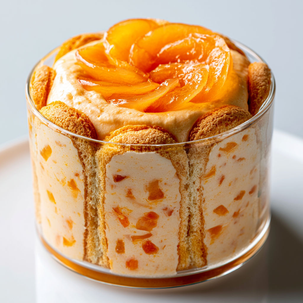 Délicieuse verrine aux abricots, crémeuse et légère, version élégante du dessert.