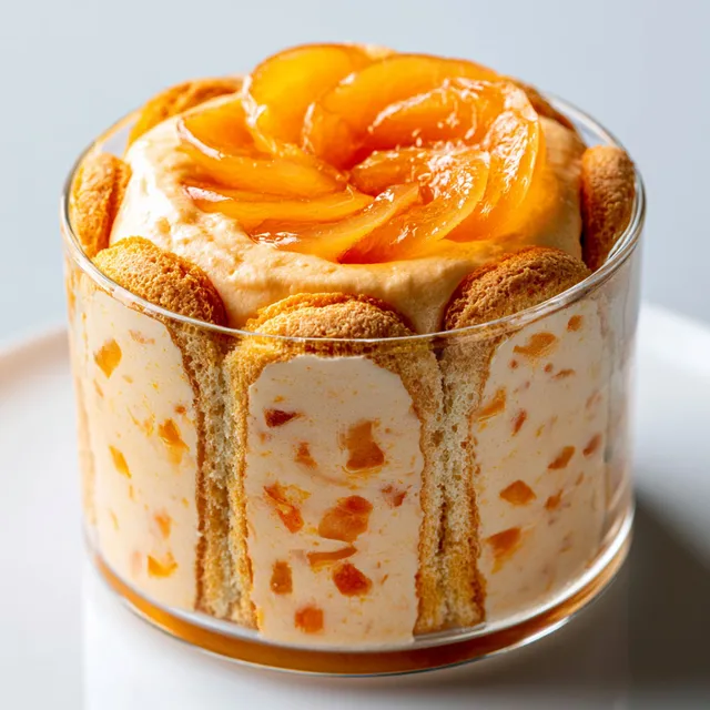 Délicieuse verrine aux abricots, crémeuse et légère, version élégante du dessert.