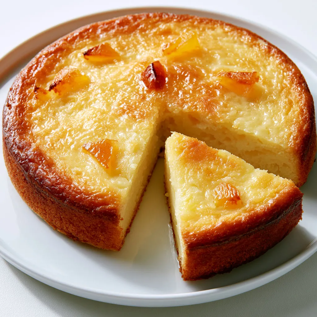 Gâteau moelleux fait avec du lait concentré, doré à souhait.