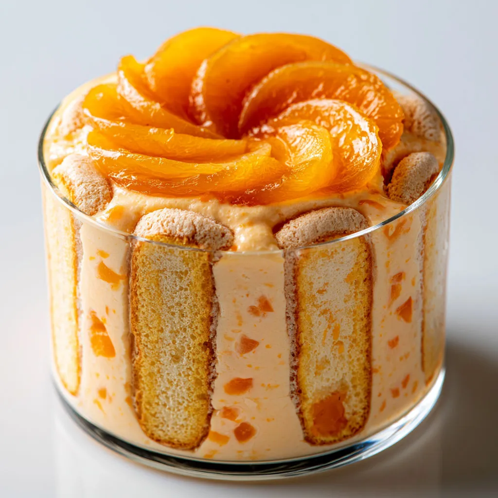 Verrine d’Abricots Maison, fruitée, légère et élégante.