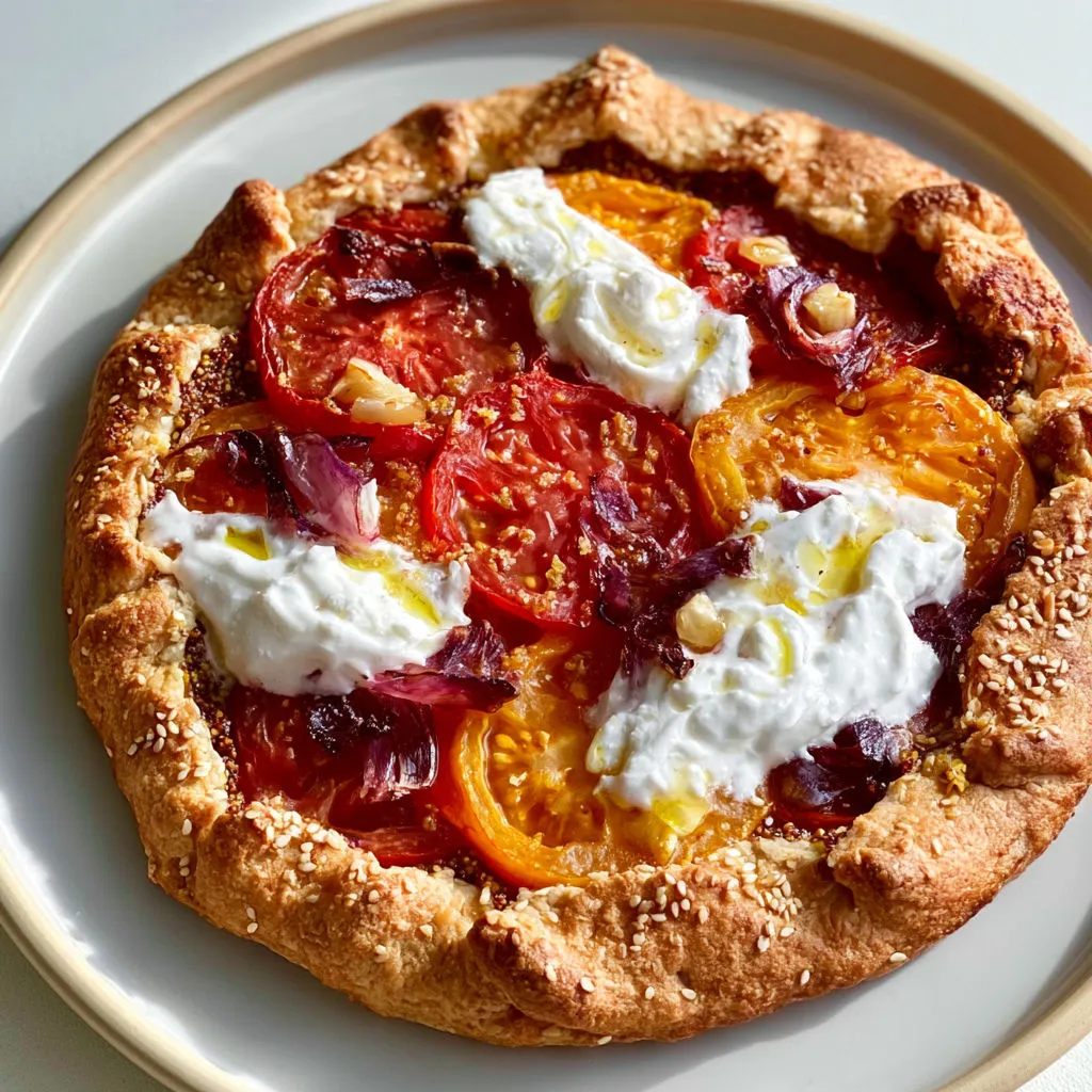 Une tarte tomate savoureuse et rapide à préparer, idéale en plein été.