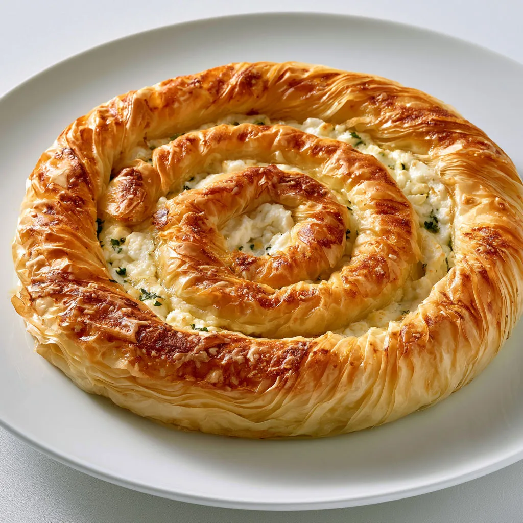 Burek croustillant à la feta et fromage frais façon Balkans.