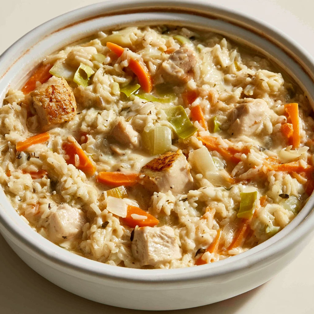 Cocotte Poulet Riz Carottes à la Crème