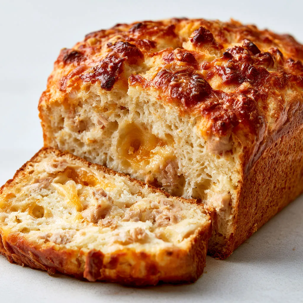 Part de gâteau moelleux au thon pour un moment délicieux.