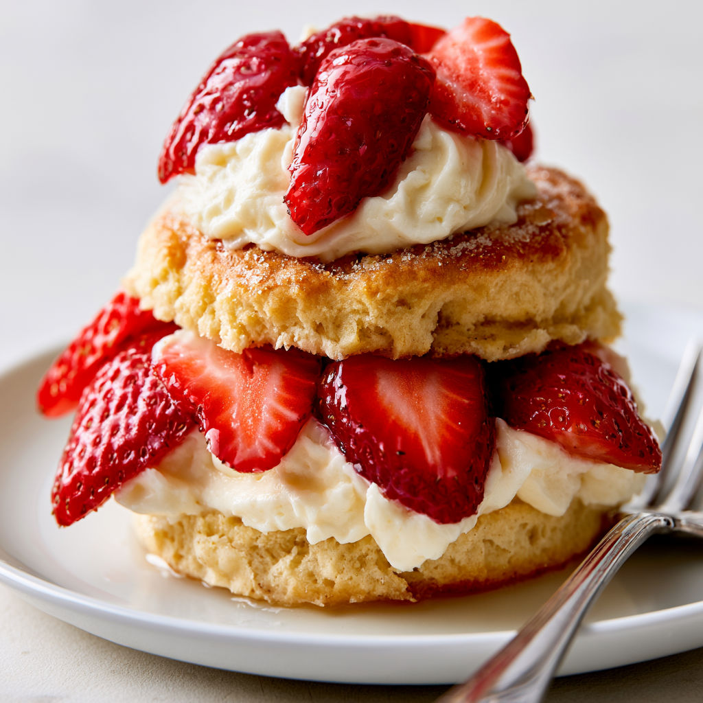 Mini Shortcakes Fraise et Crème Chocolat Blanc