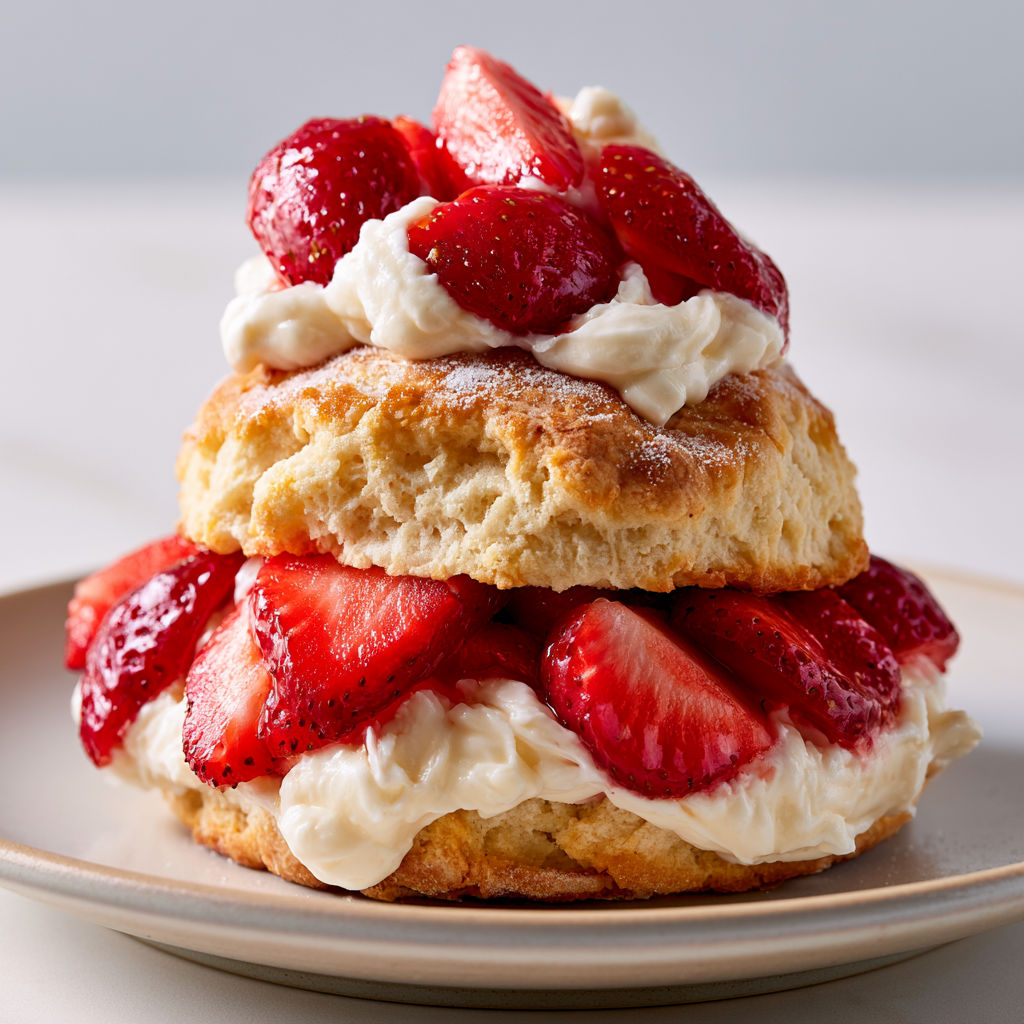 Shortcakes Fraise Maison, Fromage Frais et Chocolat Blanc