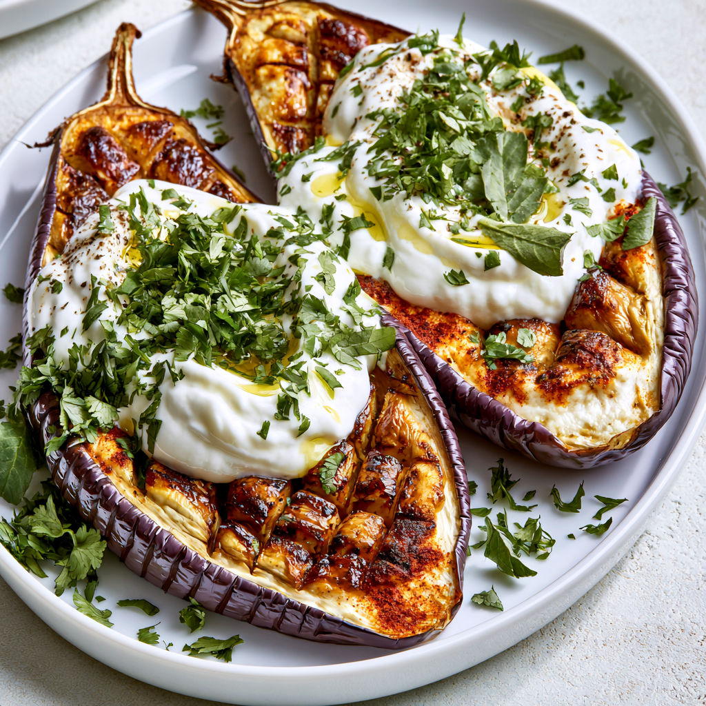 Aubergines Ultra Fondantes au Paprika et Sauce Crémeuse.